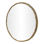 Hammer Iron Mirror in Gold