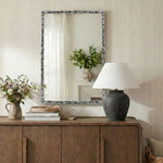 Hammer Iron Mirror in Silver
