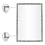Hammer Iron Mirror in Silver