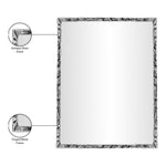 Hammer Iron Mirror in Silver