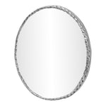 Hammer Iron Mirror in Silver