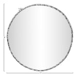 Hammer Iron Mirror in Silver