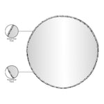 Hammer Iron Mirror in Silver