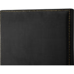 Harlie Velvet Upholstered King Bed in Black