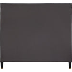 Harlie Velvet Upholstered King Bed in Cream