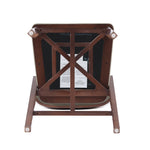 Patricia Wood Upholstered Counter Stool in Linen