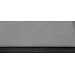 Alfie Linen Textured Fabric Upholstered Queen Bed in Grey