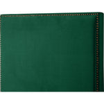 Harlie Velvet Upholstered Queen Bed in Green