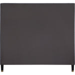 Harlie Velvet Upholstered Queen Bed in Grey