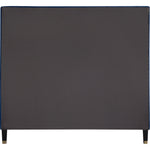 Harlie Velvet Upholstered Queen Bed in Navy