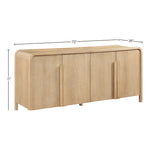 Harmony Oak Veneer And Solid Wood Sideboard/Buffet in Natural