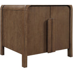 Harmony Oak Veneer And Solid Wood Night Stand in Brown
