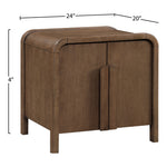 Harmony Oak Veneer And Solid Wood Night Stand in Brown