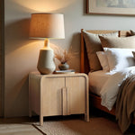Harmony Oak Veneer And Solid Wood Night Stand in Natural