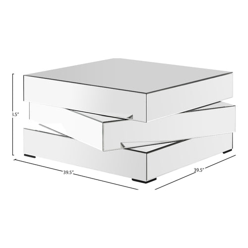 Haven Coffee Table in Mirrored