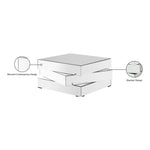Haven Coffee Table in Mirrored