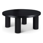 Hayden Solid Wood And Oak Veneer Coffee Table in Black