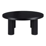 Hayden Solid Wood And Oak Veneer Coffee Table in Black