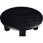 Hayden Solid Wood And Oak Veneer Coffee Table in Black