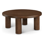 Hayden Solid Wood And Oak Veneer Coffee Table in Brown