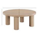 Hayden Solid Wood And Oak Veneer Coffee Table in Natural