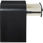 Hayes Ash Veneer Nightstand / Side Table in Black