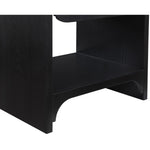 Hayes Ash Veneer Nightstand / Side Table in Black