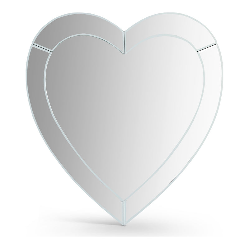 Heart Heart Shape Mirror in Silver