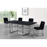 Heidi Velvet Upholstered Dining Chair in Black