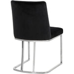 Heidi Velvet Upholstered Dining Chair in Black