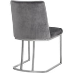 Heidi Velvet Upholstered Dining Chair in Grey