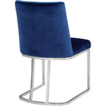 Heidi Velvet Upholstered Dining Chair in Navy