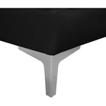 Alina 91" Velvet Upholstered 4pc. Modular Sectional in Black