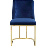 Heidi Velvet Upholstered Dining Chair in Navy