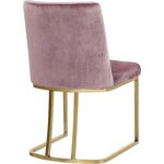 Heidi Velvet Upholstered Dining Chair in Pink