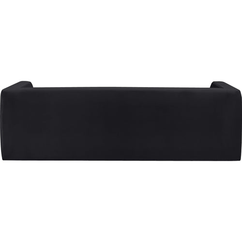 Henson 89.5" Velvet Upholstered Sofa in Black