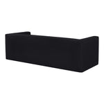 Henson 89.5" Velvet Upholstered Sofa in Black