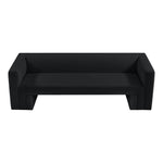 Henson 89.5" Velvet Upholstered Sofa in Black