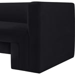 Henson 89.5" Velvet Upholstered Sofa in Black