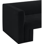 Henson 89.5" Velvet Upholstered Sofa in Black