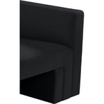Henson 89.5" Velvet Upholstered Sofa in Black