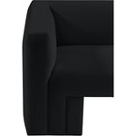 Henson 89.5" Velvet Upholstered Sofa in Black