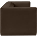 Henson 89.5" Velvet Upholstered Sofa in Brown