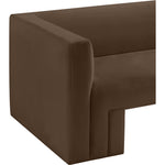 Henson 89.5" Velvet Upholstered Sofa in Brown