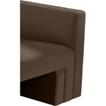 Henson 89.5" Velvet Upholstered Sofa in Brown