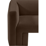 Henson 89.5" Velvet Upholstered Sofa in Brown
