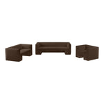Henson 89.5" Velvet Upholstered Sofa in Brown