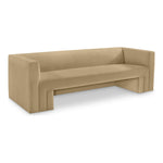 Henson 89.5" Velvet Upholstered Sofa in Camel