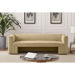 Henson 89.5" Velvet Upholstered Sofa in Camel