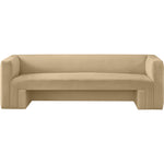 Henson 89.5" Velvet Upholstered Sofa in Camel